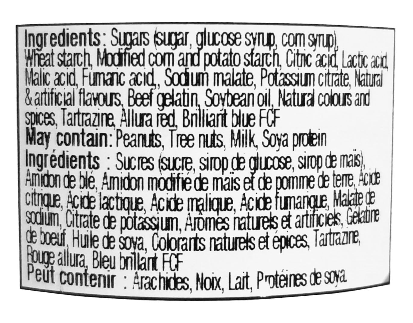 Candy Dude Sour Soothers mini cup, 125g/4.4 oz