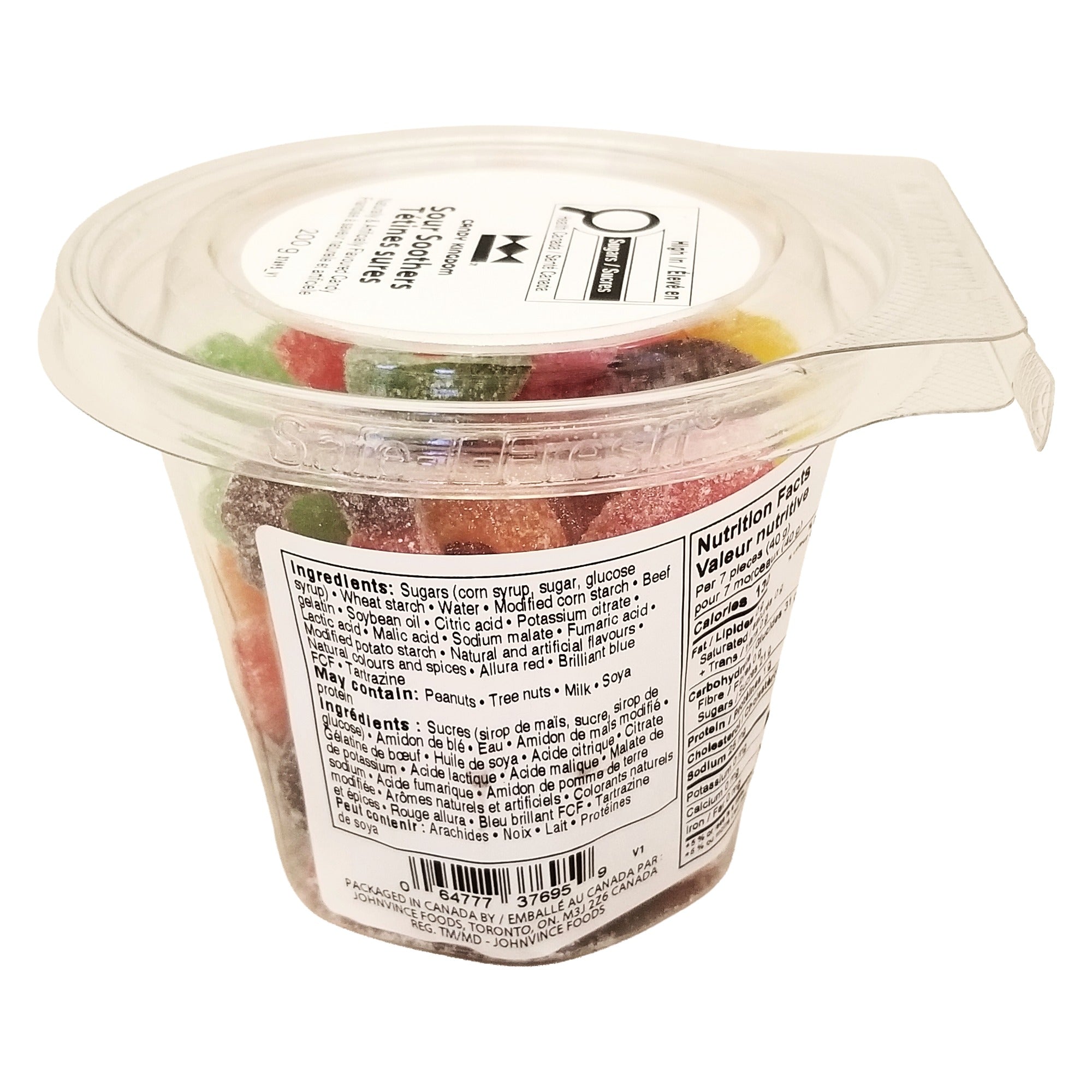 Candy Kingdom Sour Soothers Gummies Mini Tub 200g (7.1 oz)