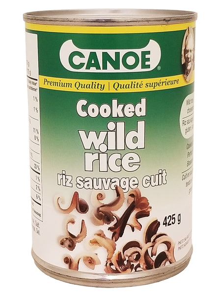 Canoe Cooked Wild Rice, Premium Quality - 425ml on a white background