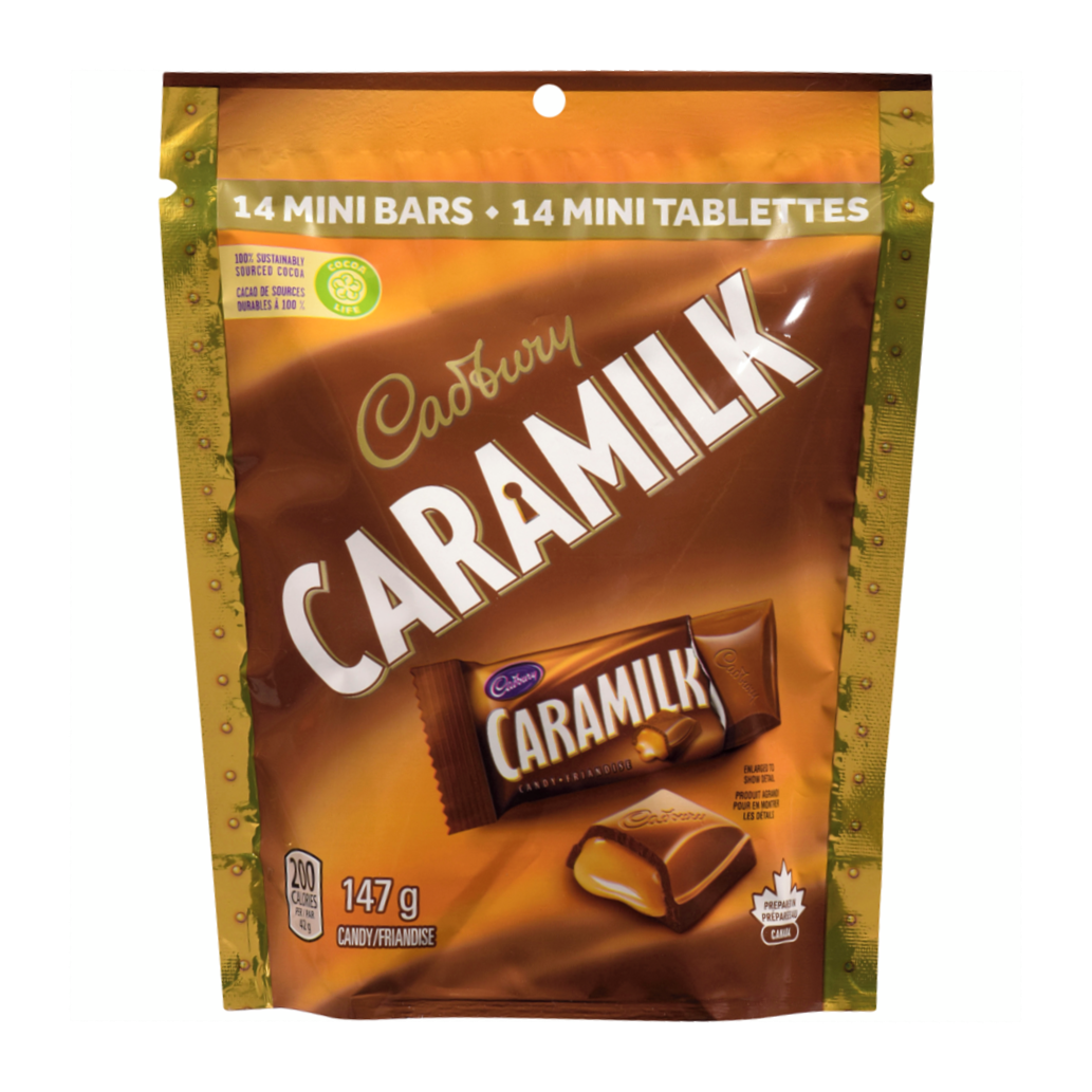 Cadbury Caramilk Mini Bars, Individually Wrapped, 14 Bars, 147g/5 oz