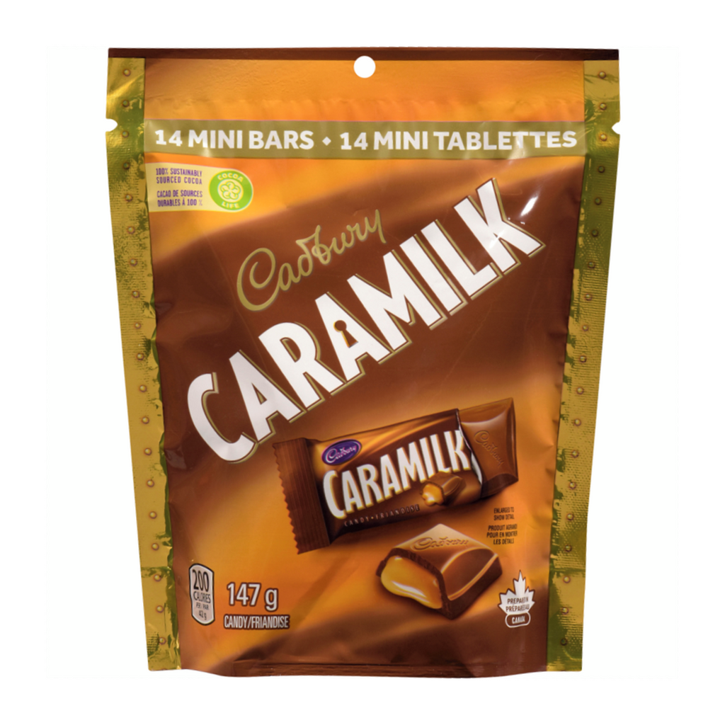 Cadbury Caramilk Mini Bars, Individually Wrapped, 14 Bars, 147g/5 oz. Bag {Imported from Canada}