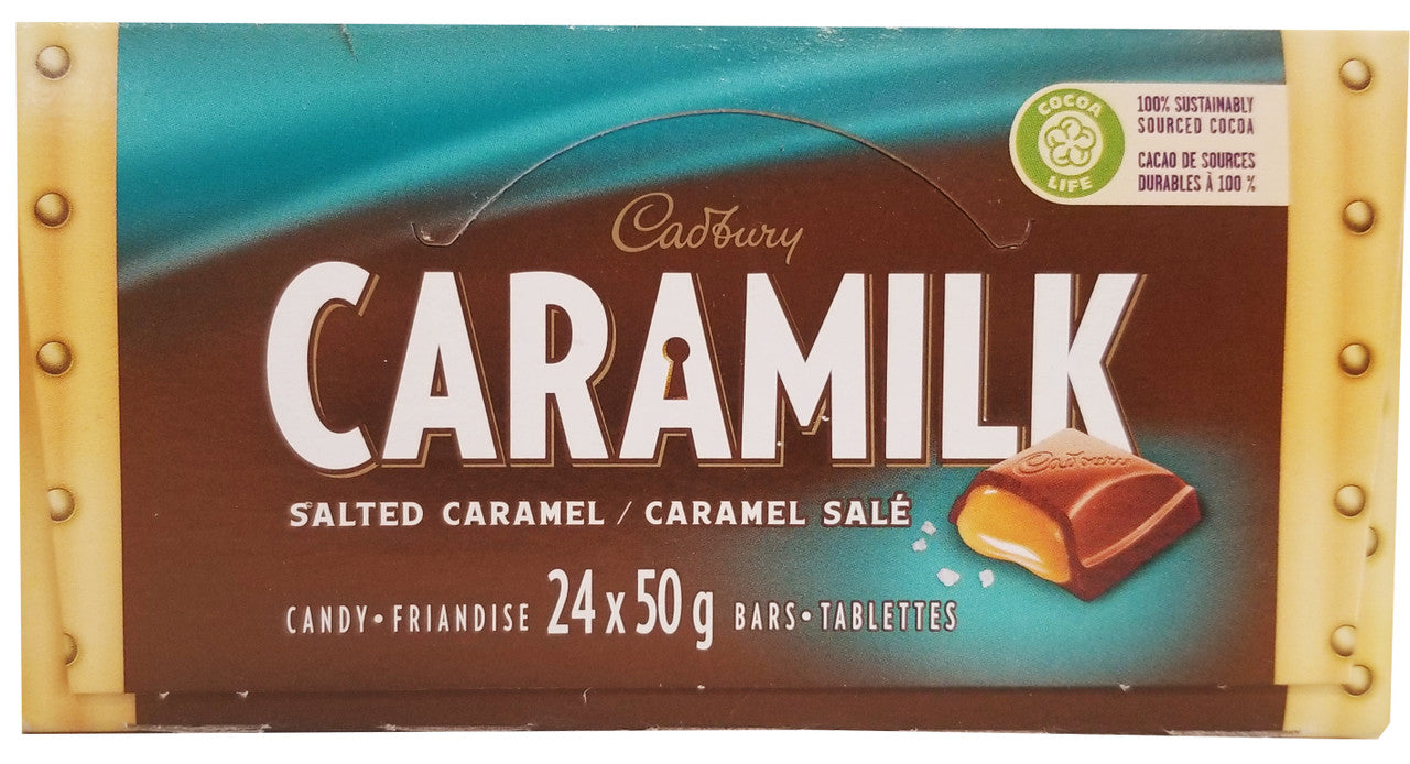 Cadbury Caramilk Salted Caramel Bars, 50g/1.7 oz., 24pk {Imported from