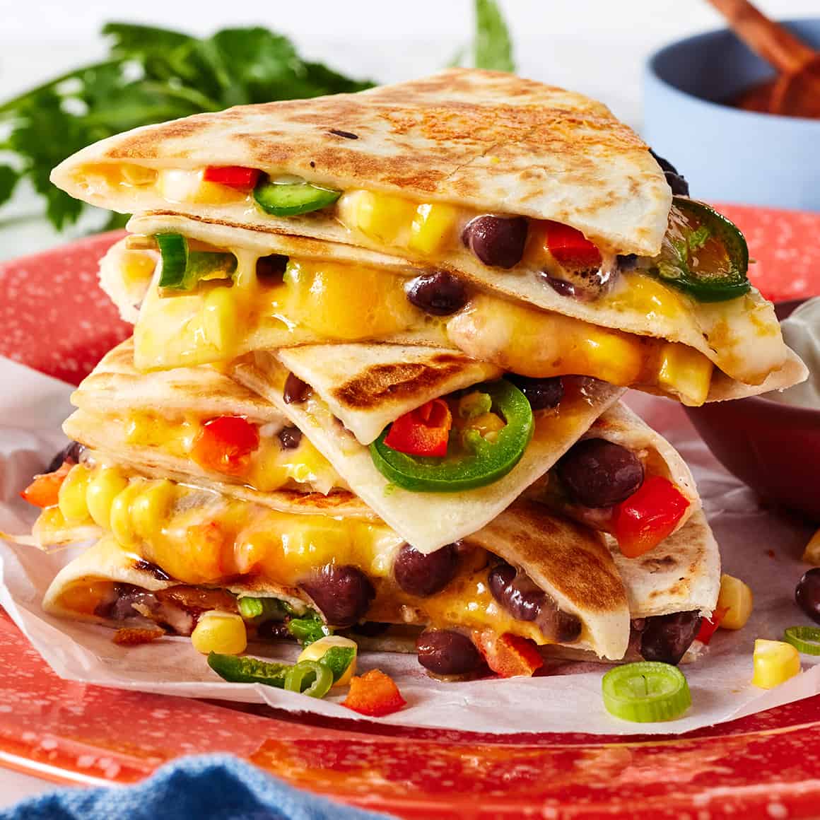Quesadilla with Casa Fiesta Nacho Sliced Jalapenos - Hot, 118mL (4 fl. oz)