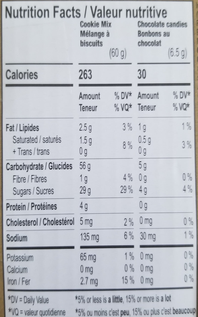 Cast Iron Skillet M&M Chocolate Chip Cookie Baking Kit, 73g/2.5oz., {Imported from Canada}