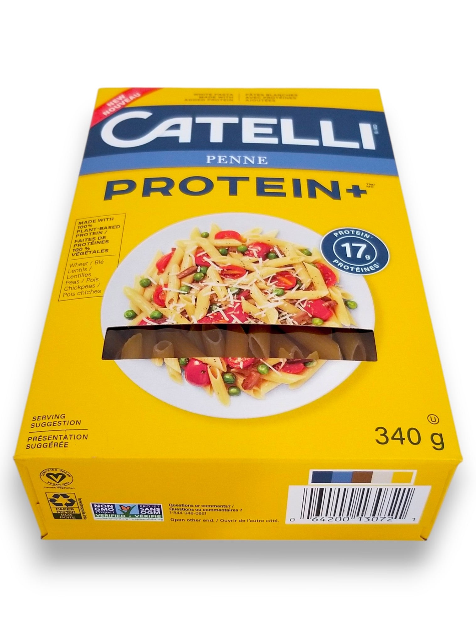Catelli Protein+ Penne Pasta, 340g/12 oz - Bottom