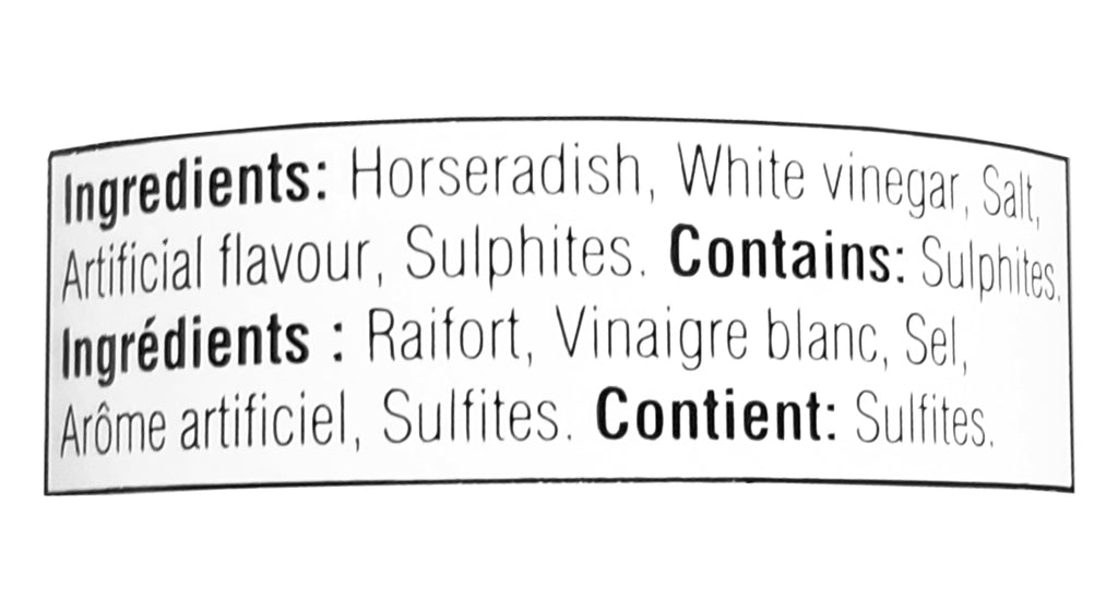 Cedarvale Prepared Horseradish, 250ml/8.75 oz. Jar {Imported from Canada}