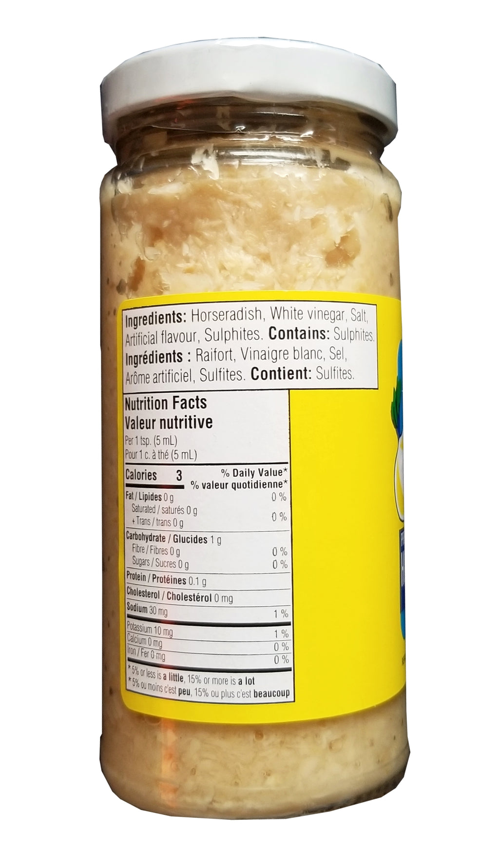 Cedarvale Prepared Horseradish, 250ml/8.75 oz. Jar {Imported from Canada}