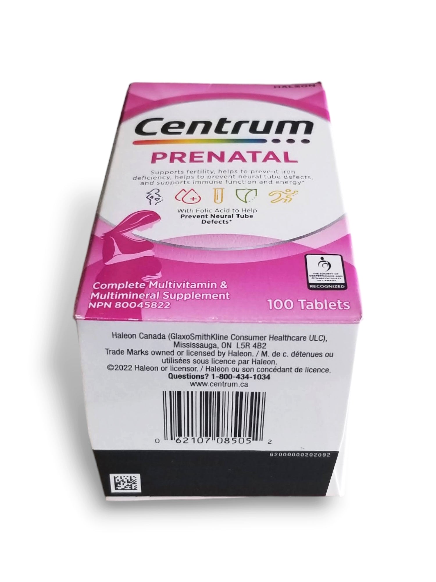 Centrum Prenatal Vitamins, Complete Multivitamin & Multimineral Supplement, 100ct