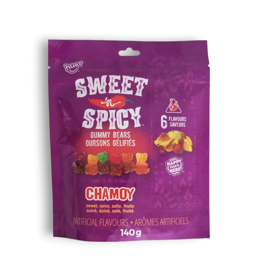 Huer Sweet 'n Spicy Chamoy Seasoned Gummy Bears, 140g/5 oz