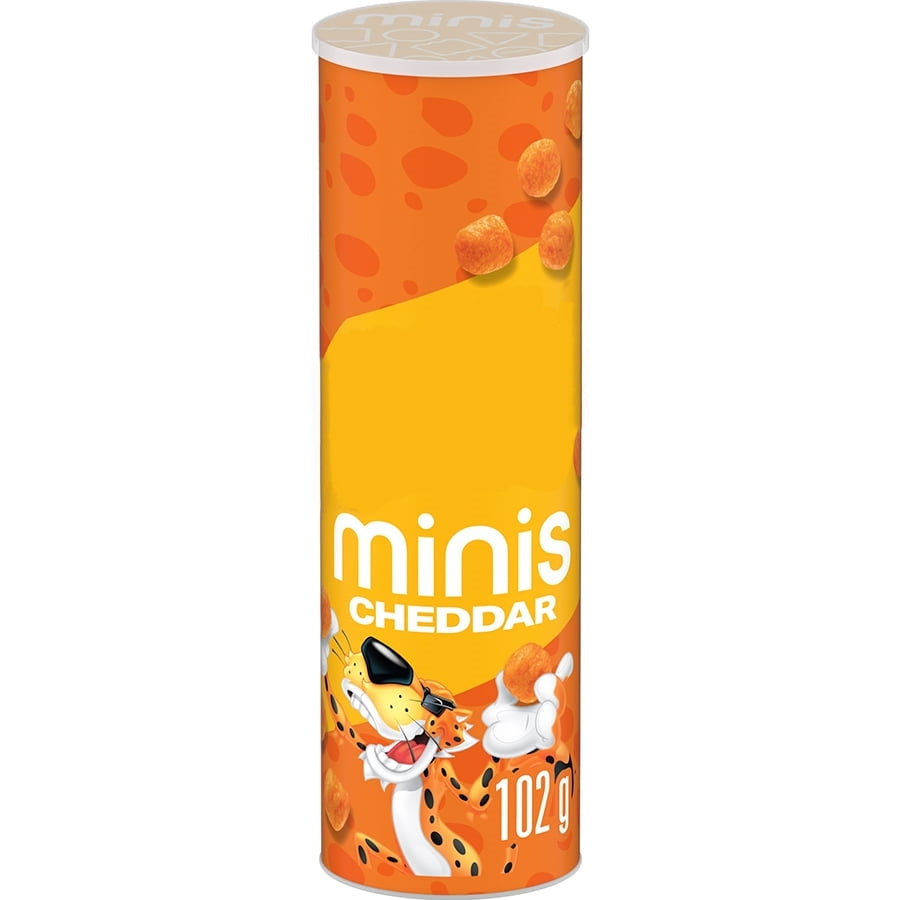 Cheetos Minis Cheddar Cheese Flavored Snacks, 102g/3.6 oz. Canister