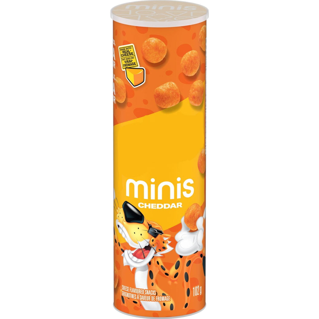 Cheetos Minis Cheddar Cheese Flavored Snacks, 102g/3.6 oz. Canister