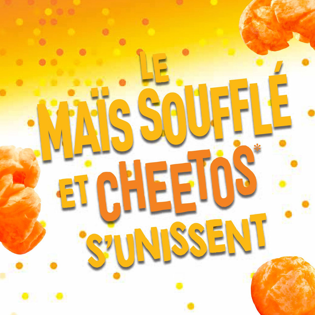 Cheetos Popcorn Cheddar Flavor, 180g/6.3 oz Bag Cover In French