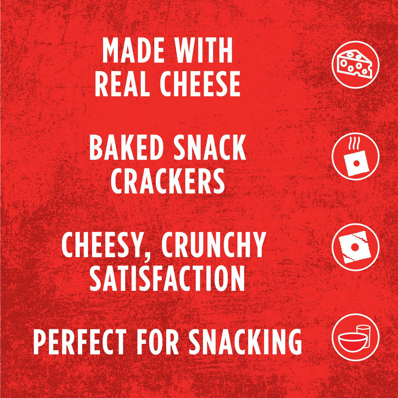 Cheez-It Italian Four Cheese Crackers, 200g/7 oz. Box Features