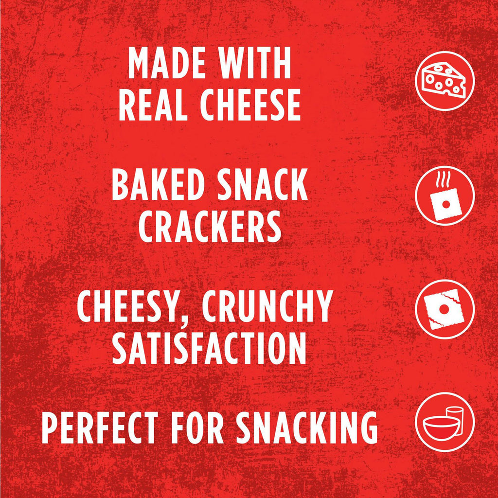 Cheez-It Italian Four Cheese Crackers, 200g/7 oz. Box Features