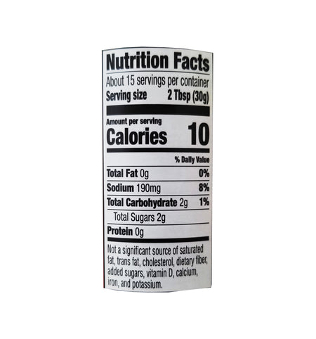 Chi-Chi's Hot Thick & Chunky Salsa, 454g, nutrition facts label.