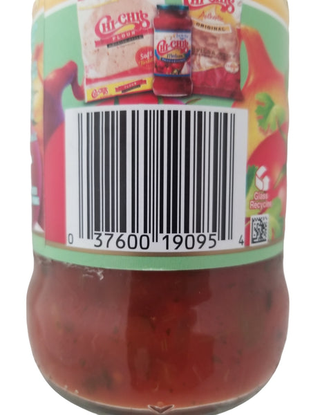 Chi-Chi's Medium Cilantro Salsa, 454g, upc label.