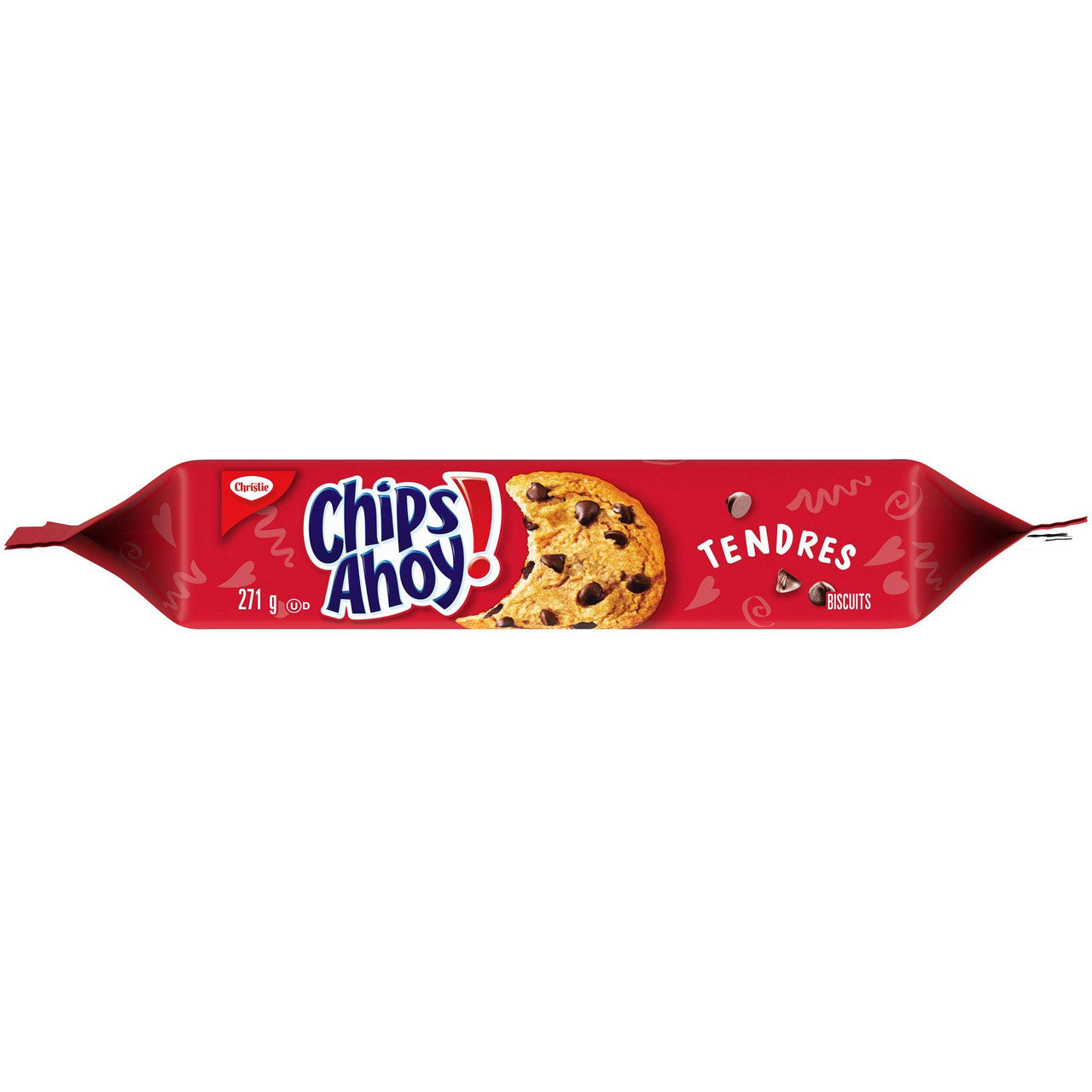 Chips Ahoy! Chewy Chocolate-Chip Cookies, 271g/9.6oz, Bag Right Side