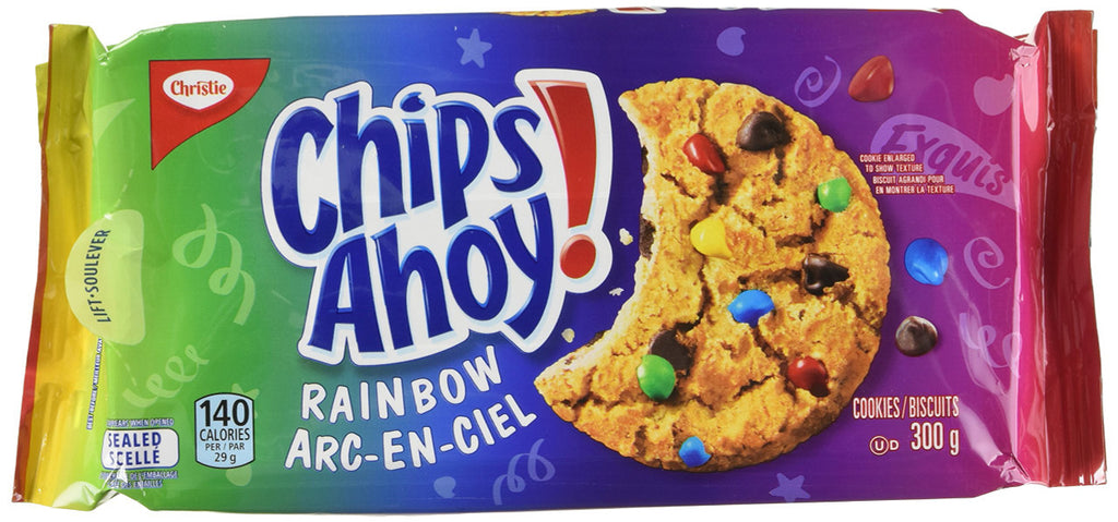 Christie Chips Ahoy Rainbow Chocolate Chip Cookies, 300g/10.6oz Bag Front