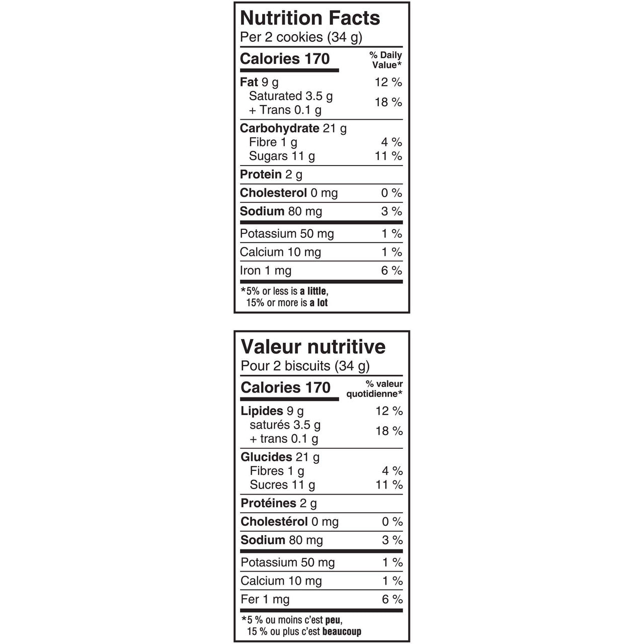 Christie Chips Ahoy Triple Chocolate Chunks Chip Cookies, 251g/8.9oz Nutrition Facts