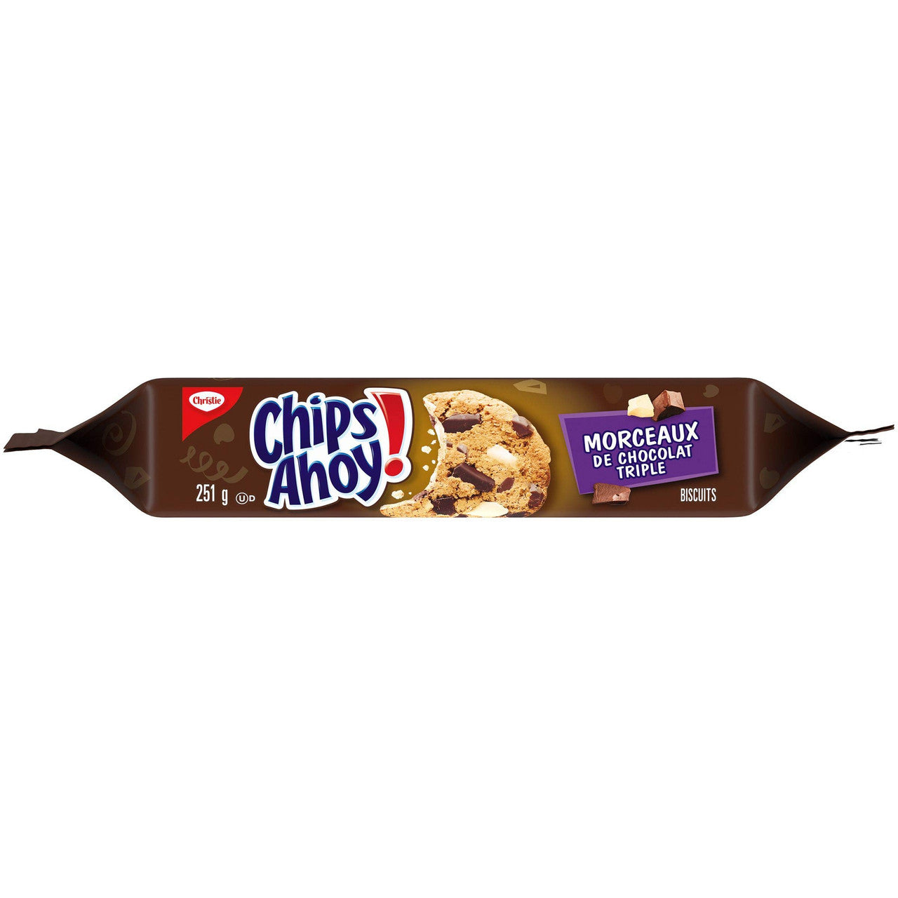 Christie Chips Ahoy Triple Chocolate Chunks Chip Cookies, 251g/8.9oz Side