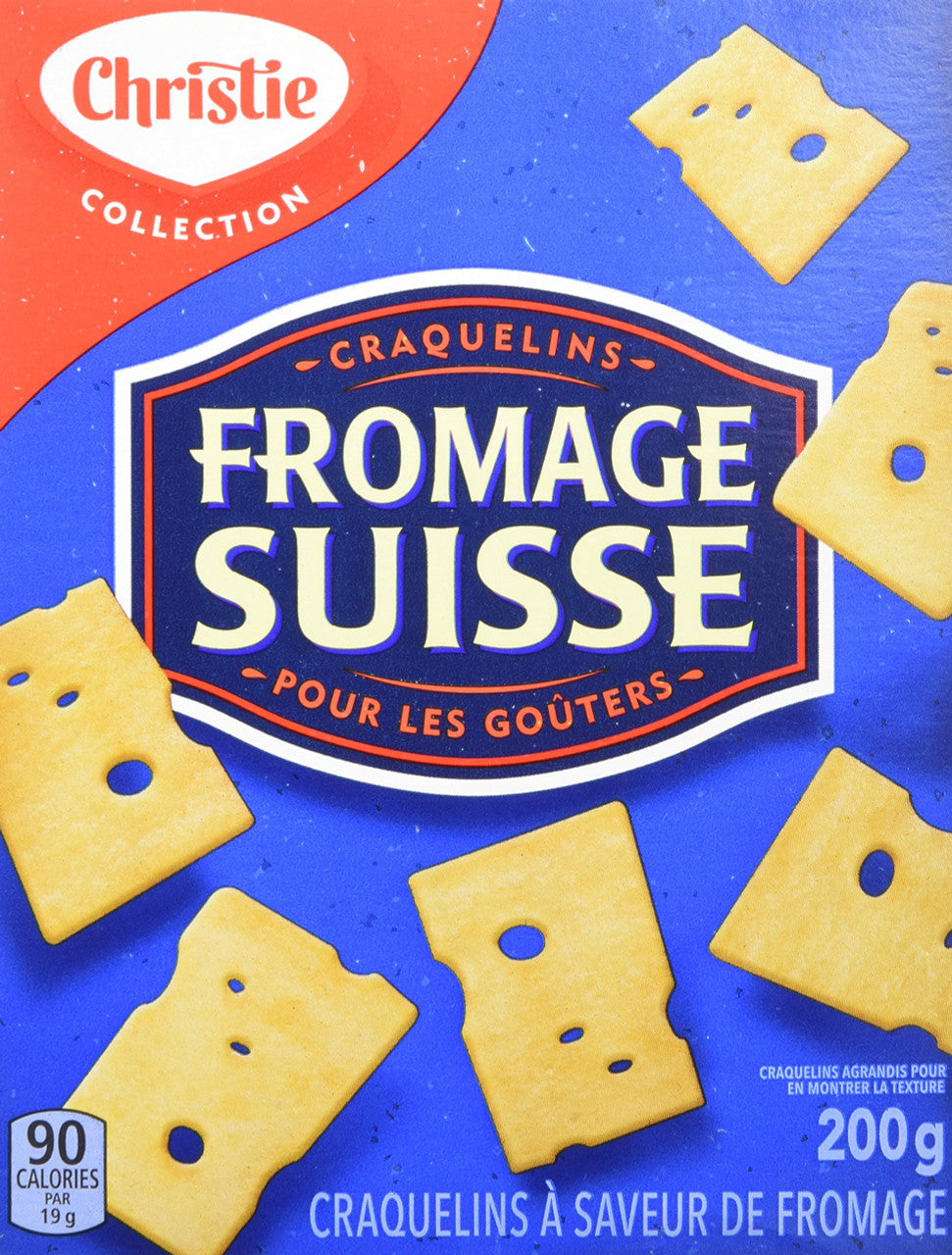 Christie Swiss Cheese Crackers, 200g/7.1oz Box