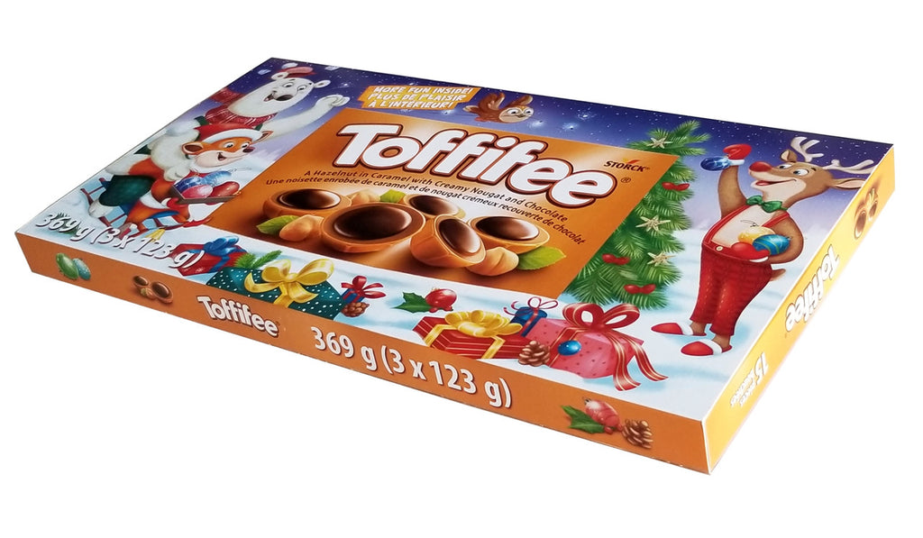 Storck Toffifee Chocolate, Christmas Edition, 369g/12.9 oz., (3 x 123g/4.3 oz.) Box {Imported from Canada}