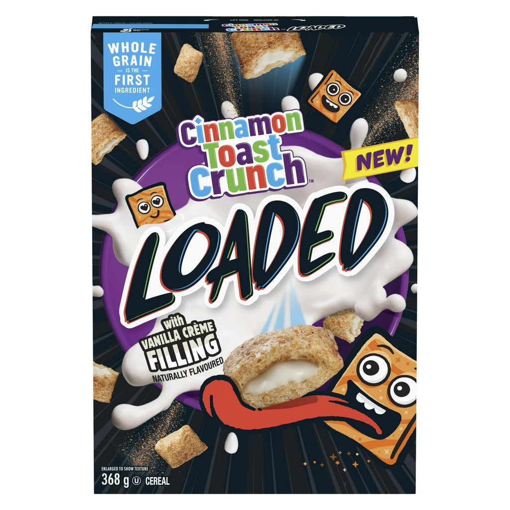 Cinnamon Toast Crunch Loaded with Vanilla Creme Filling Cereal, 227g/8 oz