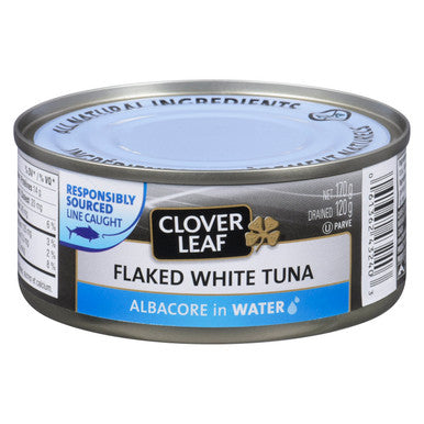 Clover Leaf Flaked White Tuna in Water - 120g Can