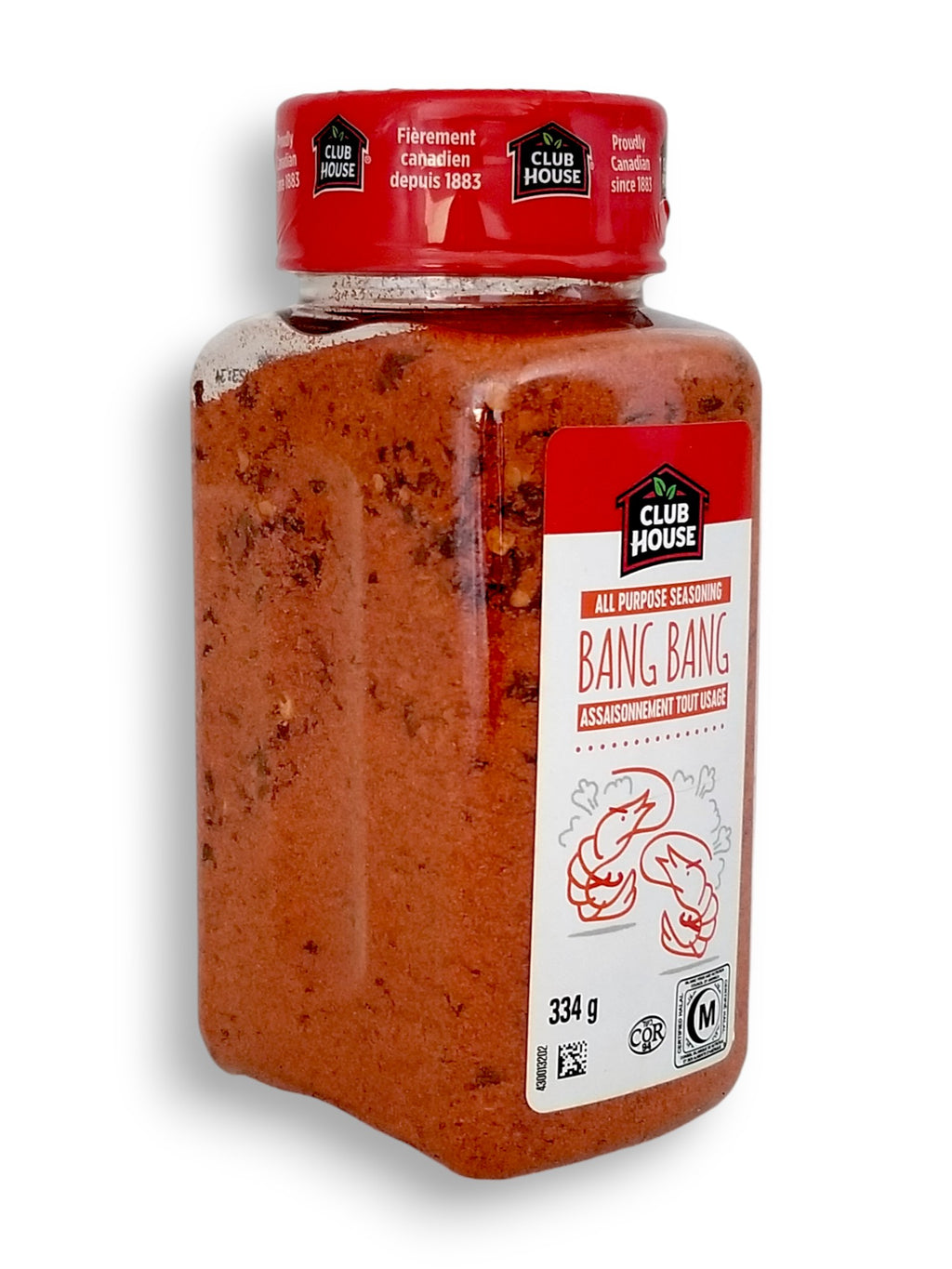 Side of Club House Bang Bang All Purpose Seasoning 334g/11.8 oz., Shaker