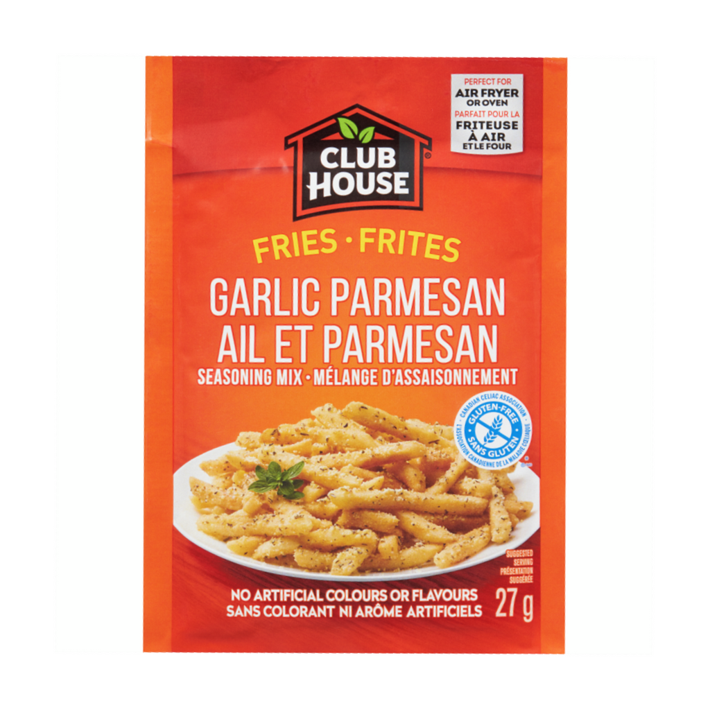 Club House Fries Garlic Parmesan Seasoning Mix, 27g/1 oz. Packet