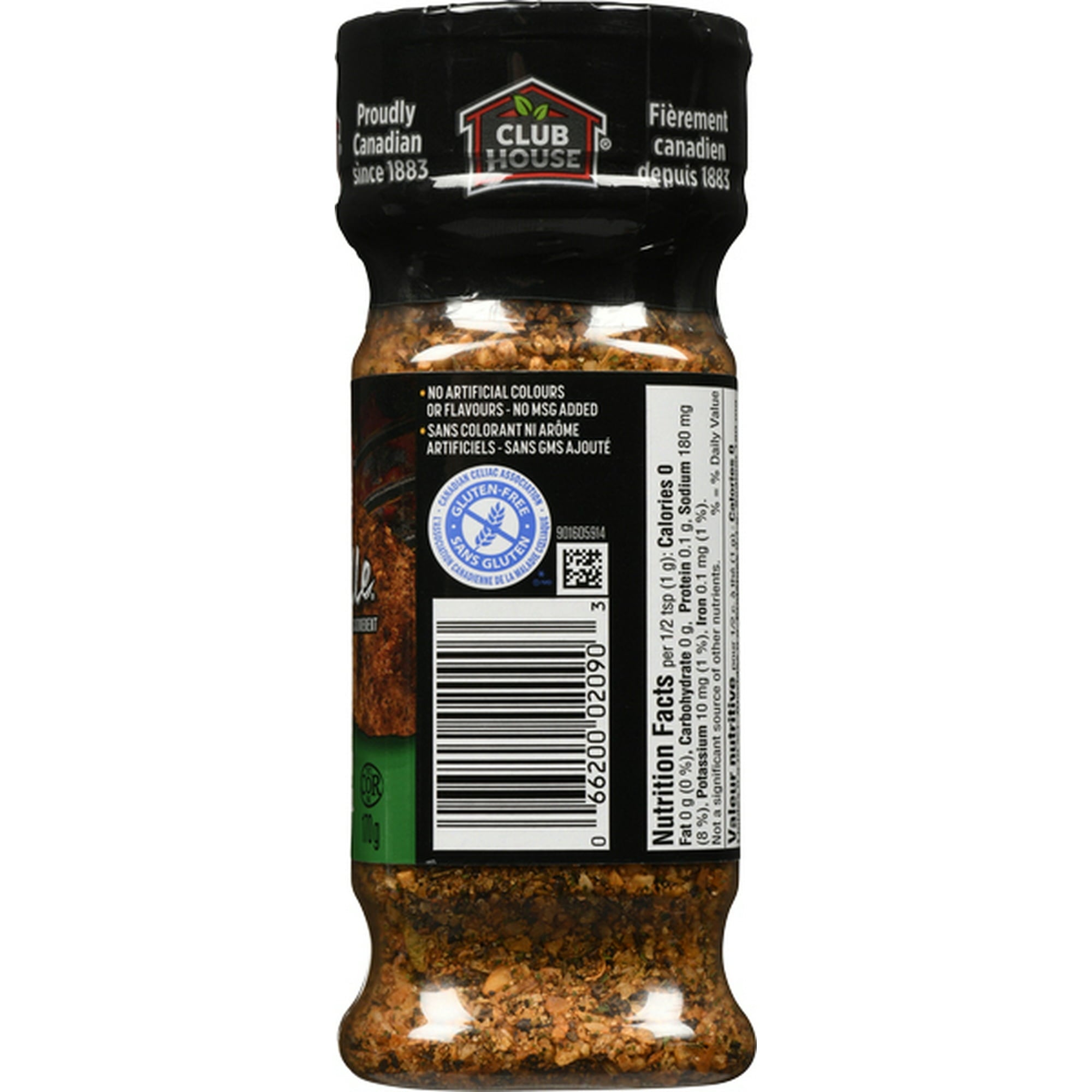 Club House La Grille Montreal Chicken Spice, 6 x 170g/6oz Back side