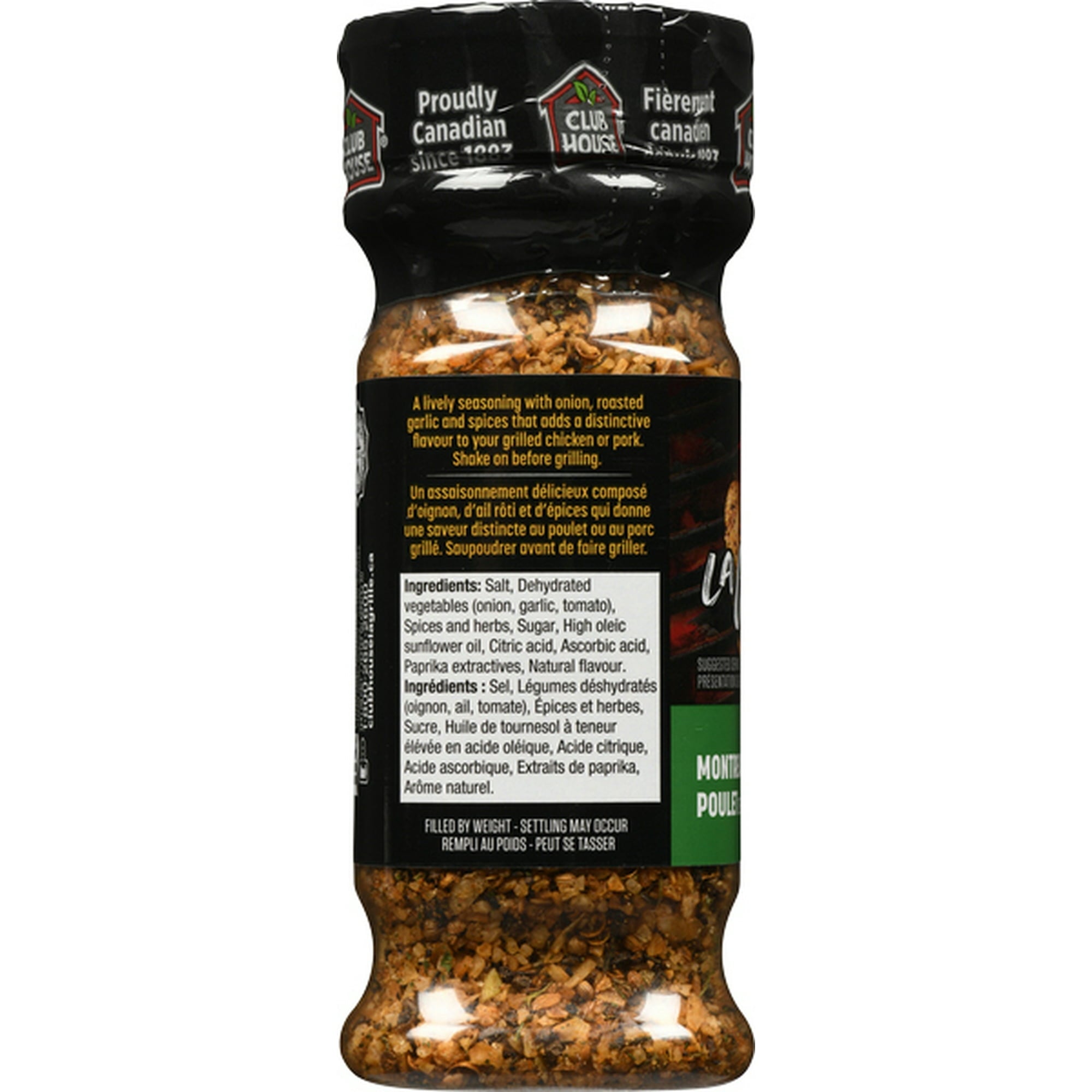 Club House La Grille Montreal Chicken Spice, 6 x 170g/6oz Ingredients