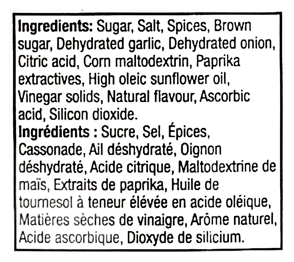 Club House Nashville Style Hot All Purpose Seasoning 327g, ingredients label.