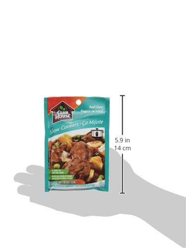 Club House Slow Cookers Beef Stew Seasoning Mix, 42g/1.5oz. Bag Size