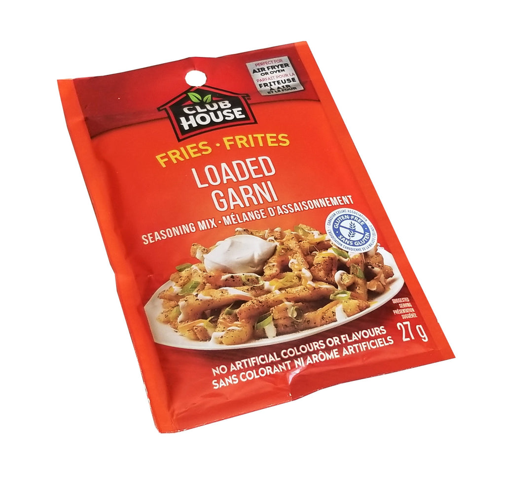 Club House Loaded Fries Seasoning Mix, 27g/0.9 oz. Packet{Imported from Canada}