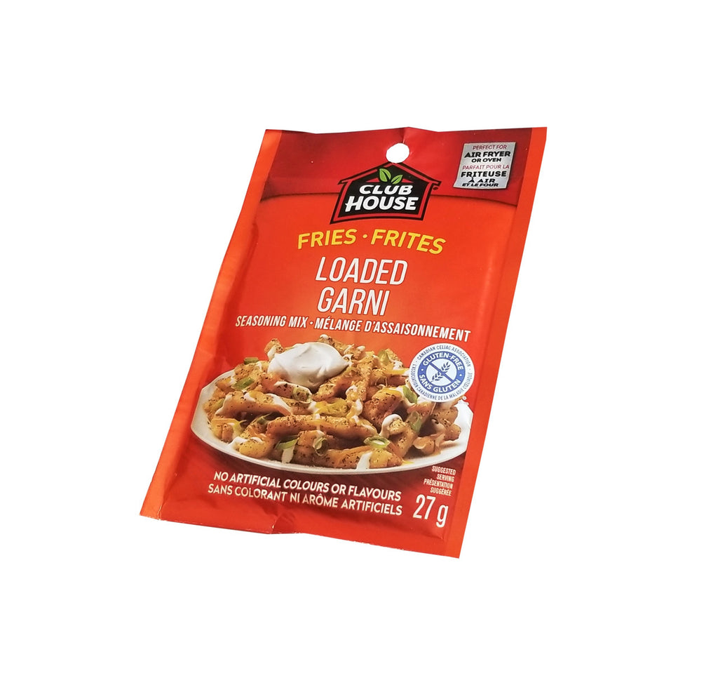 Club House Loaded Fries Seasoning Mix, 27g/0.9 oz. Packet{Imported from Canada}