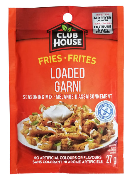 Club House Loaded Fries Seasoning Mix, 27g/0.9 oz. Packet{Imported from Canada}
