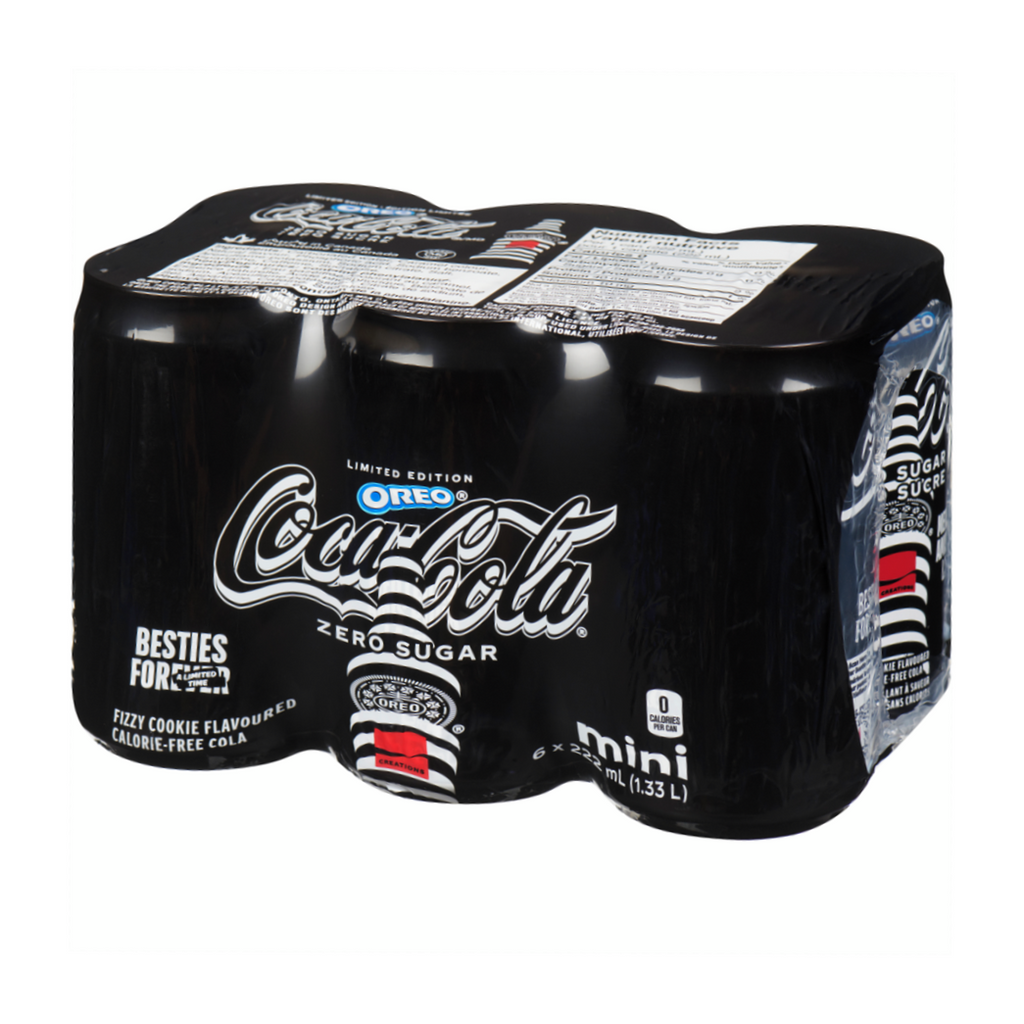 Coca-Cola Oreo Zero Sugar Soft Drink 6x222ml Cans