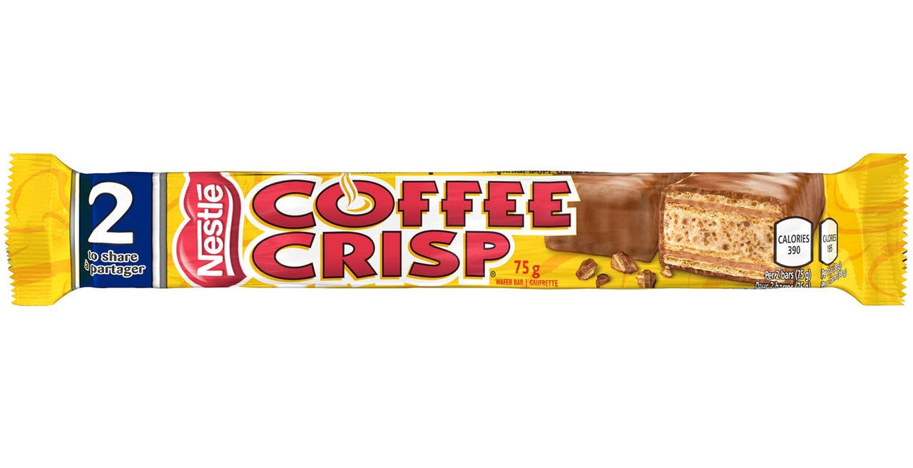 Nestle Coffee Crisp King Size, 24pk, 2 Bars in Each Pack, 75g/ Pack, {Imported from Canada}