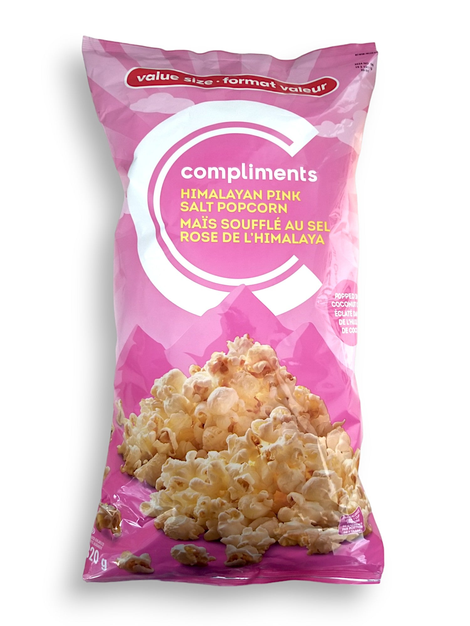 Complements Himalayan Pink Salt Popcorn, 320g/11.3 oz., Bag