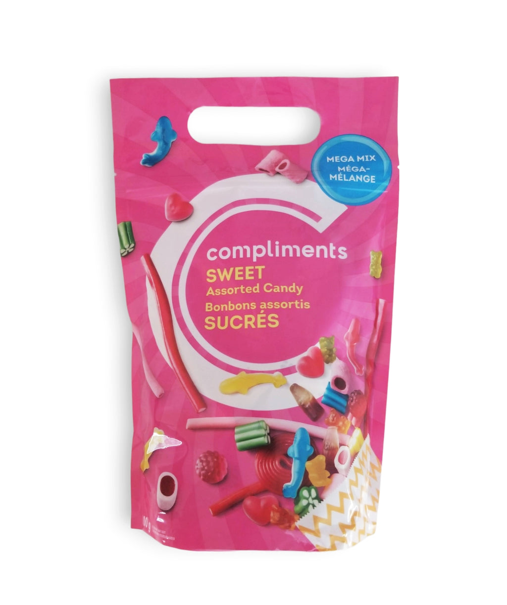 Sweet Complement Compliments Mega Mix Sweet Fruit Candy, 800g/28.2 oz. Bag