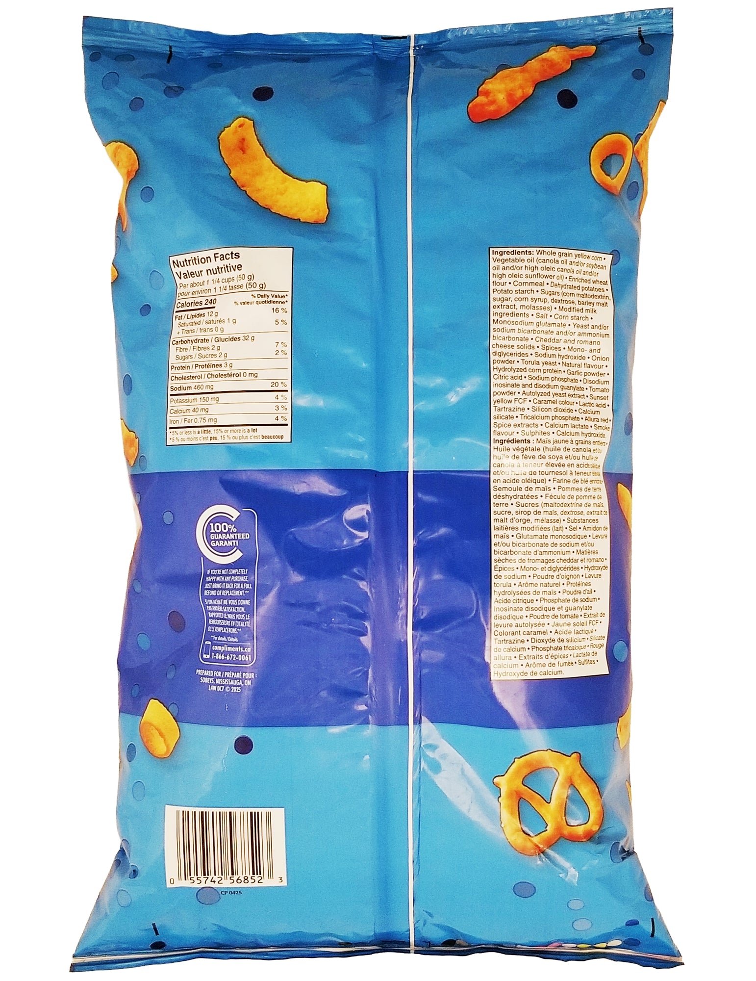Compliments Salted Party Mix 908 g — back of bag