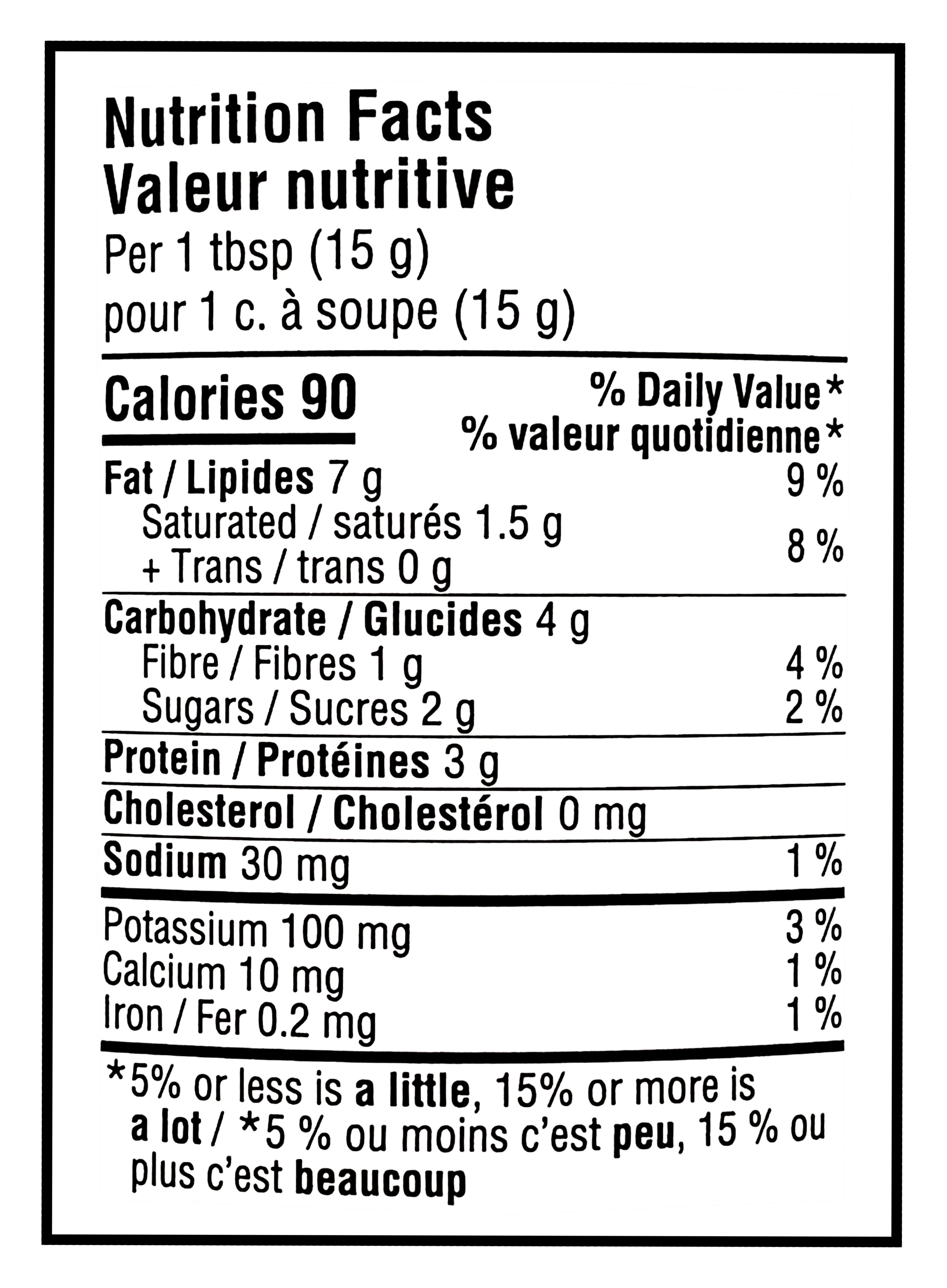 Compliments Banana Peanut Butter Spread, 500g/17.6oz - Nutrition Facts Label