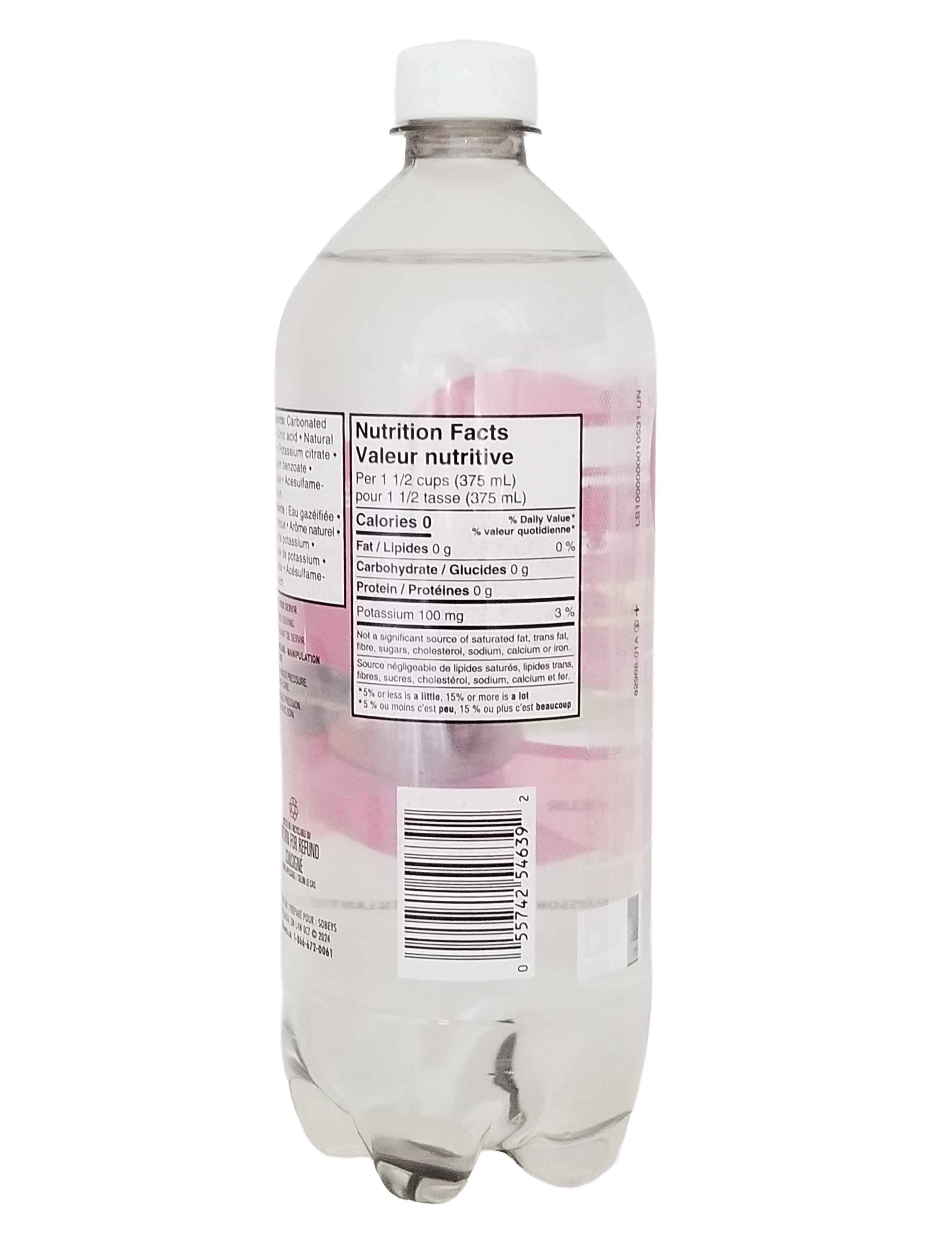 Compliments FIZZY Cherry Flavored Sparkling Water, 1L/35.2 fl oz