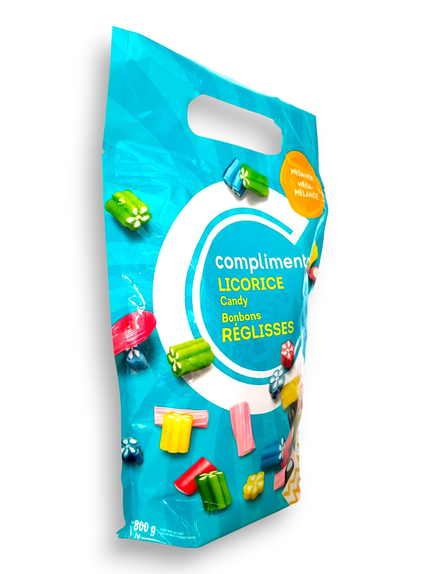 Compliments Mega Mix Licorice Candy, 800g/28.2 oz. Bag