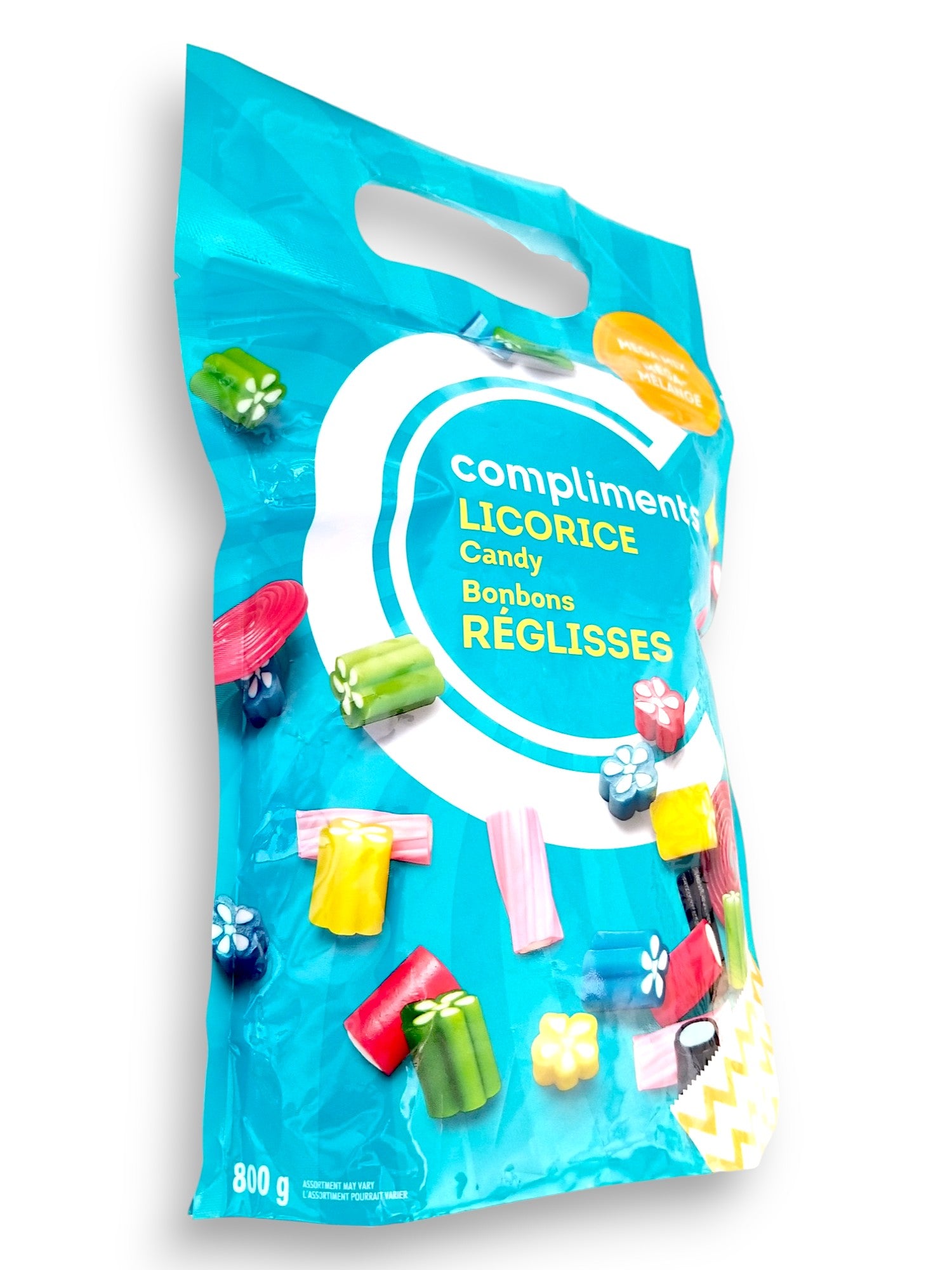 Compliments Mega Mix Licorice Candy, 800g/28.2 oz. Bag