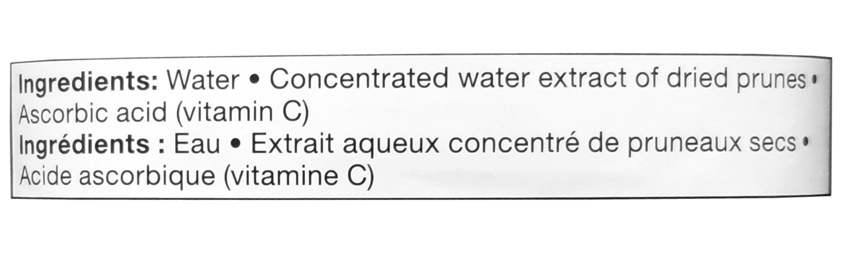 Compliments Prune Nectar Juice - 1.36 L/46 fl. oz. Bottle Ingredients