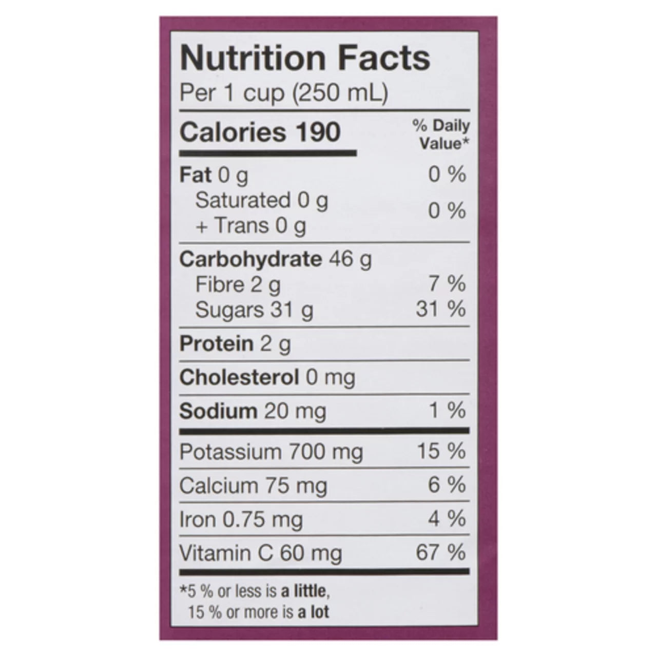 Compliments Prune Nectar Juice - 1.36 L/46 fl. oz. Bottle Nutrition Facts