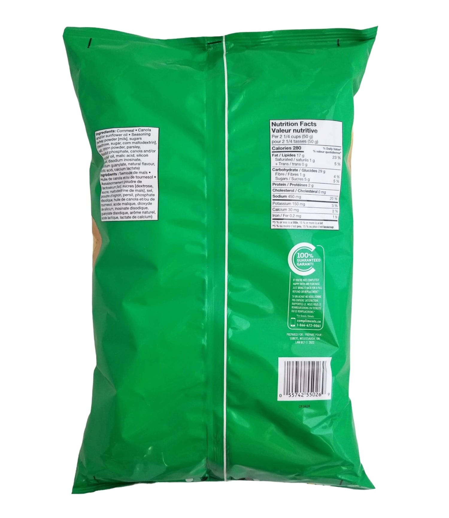 Compliments Sour Cream & Onion Flavoured Rings, 265g/9 oz