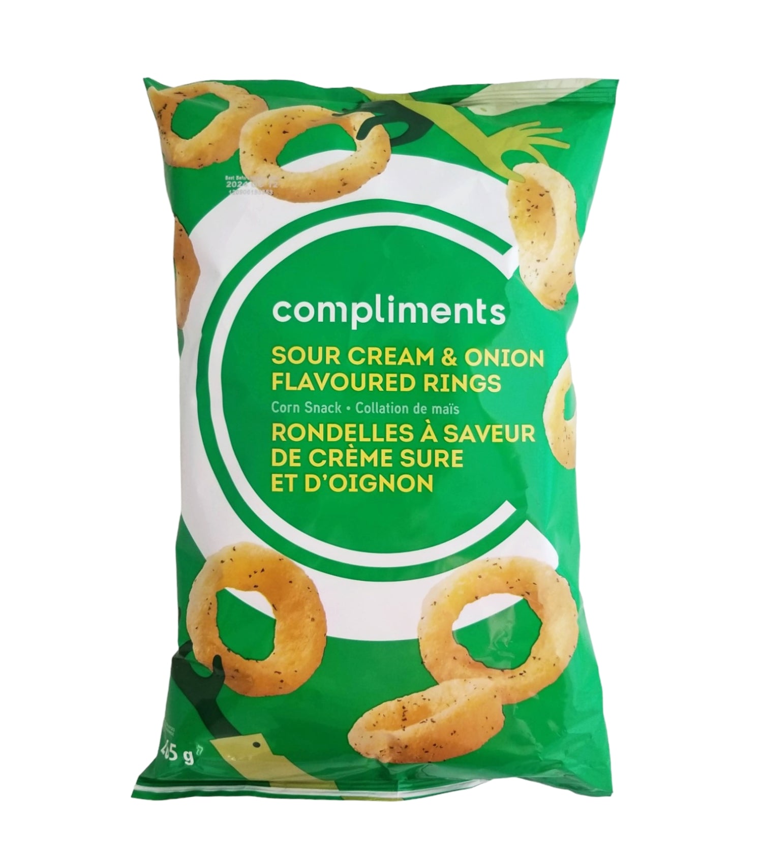 Compliments Sour Cream & Onion Flavoured Rings, 265g/9 oz